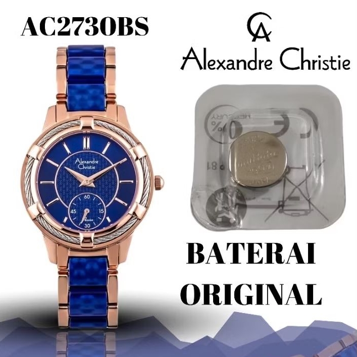 Baterai jam ALEXANDRE christie original AC2730BS