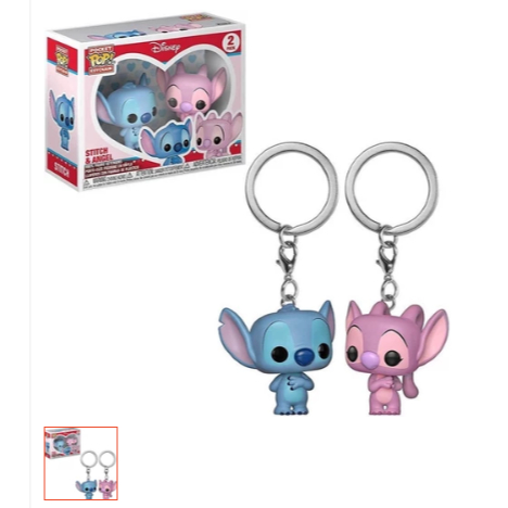 FUNKO POCKET POP KEYCHAIN GANTUNGAN KUNCI STITCH & ANGEL