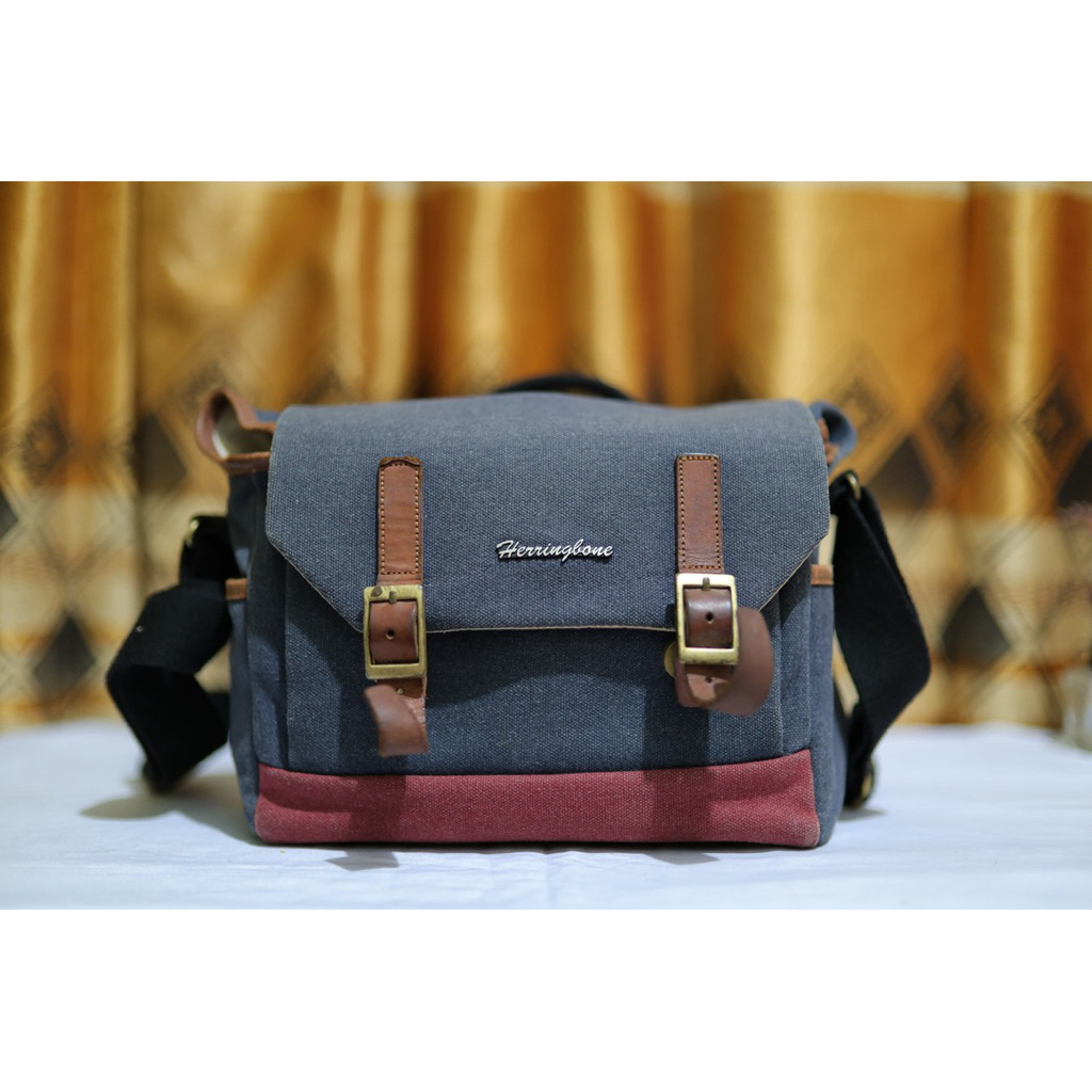 TAS KAMERA HERRINGBONE POSTMAN MEDIUM