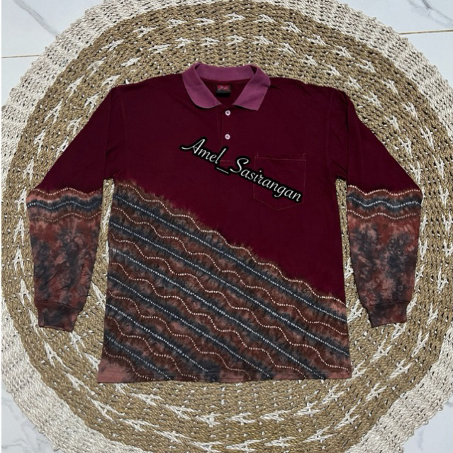 Kaos sasirangan Banjar merah putih size L by amel_sasirangan