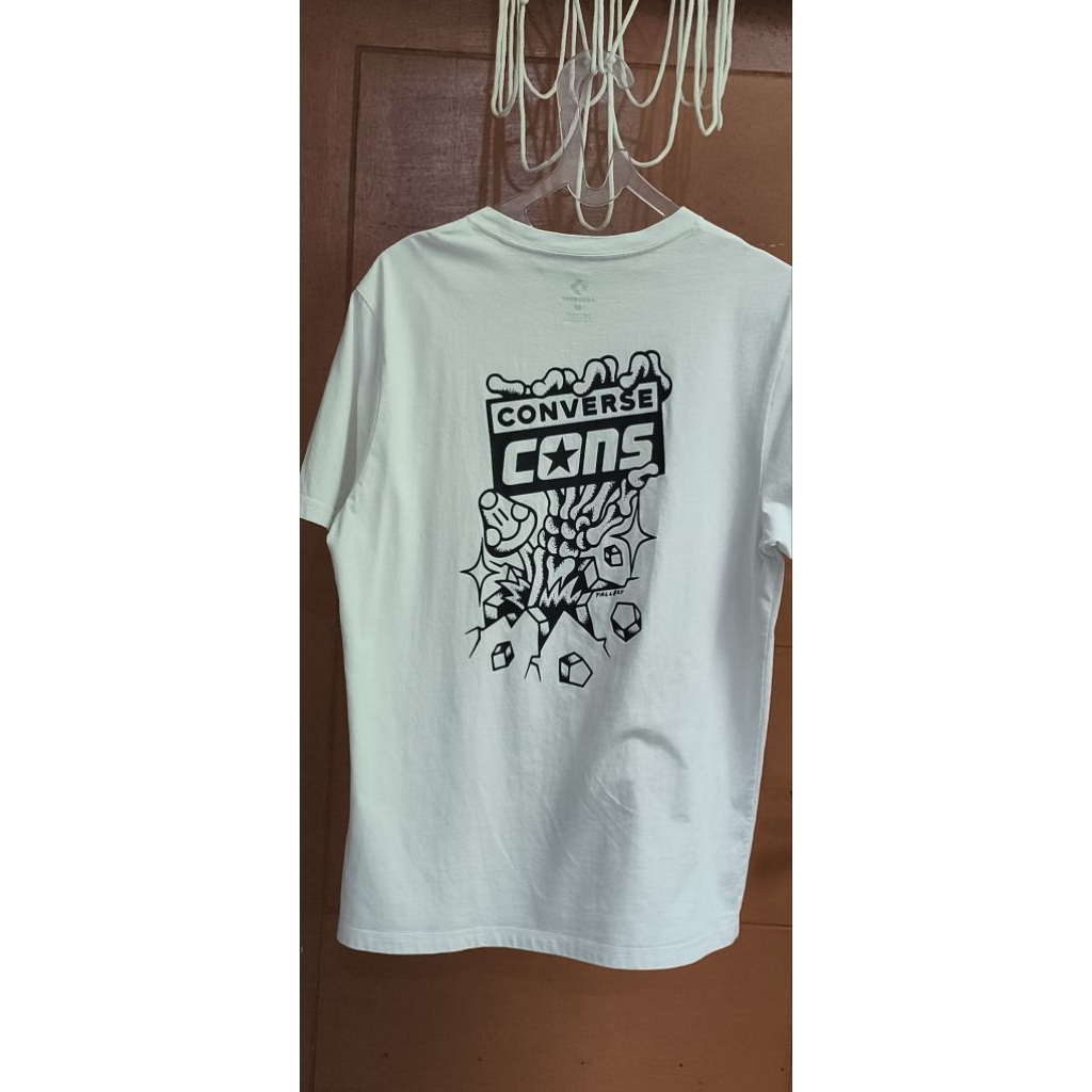 CONVERSE CONS SKELETON GRIP T-SHIRT WHITE m