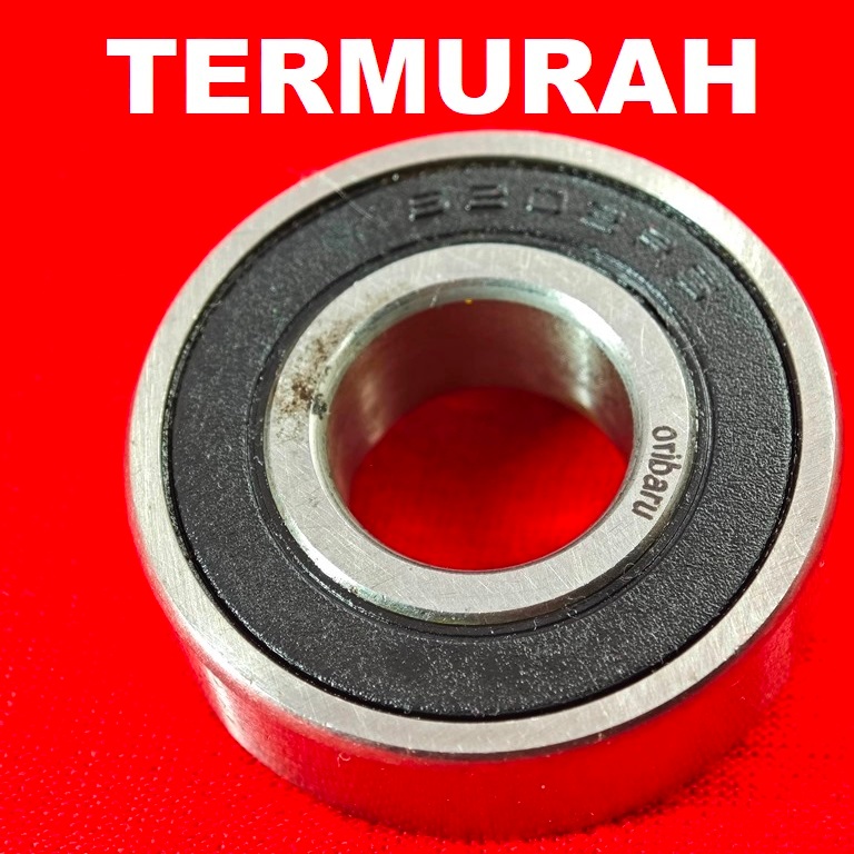 (42E) BEARING 6202 2RS HITAM laker laher bantalan bola transmisi roda depan belakang universal motor