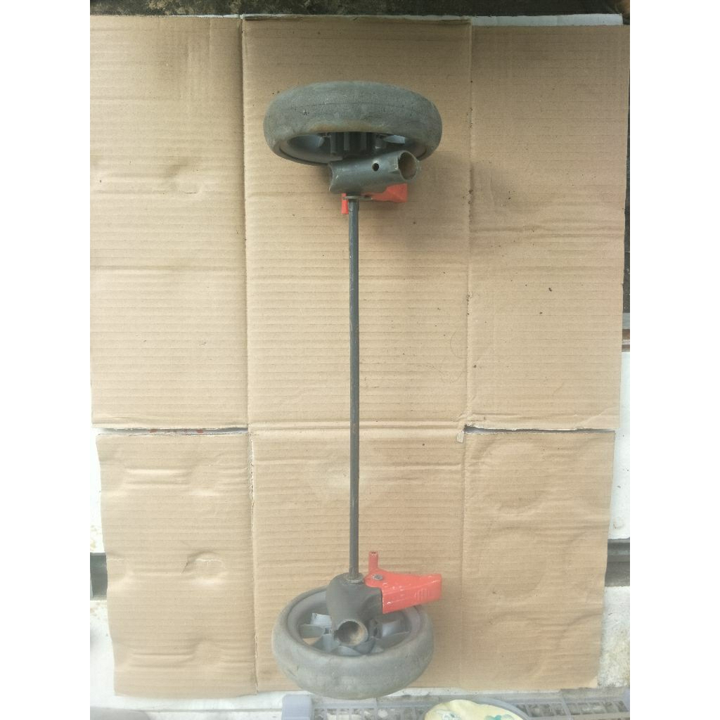 satu set roda stroller belakang diameter roda 14.5cm lubang 2cm