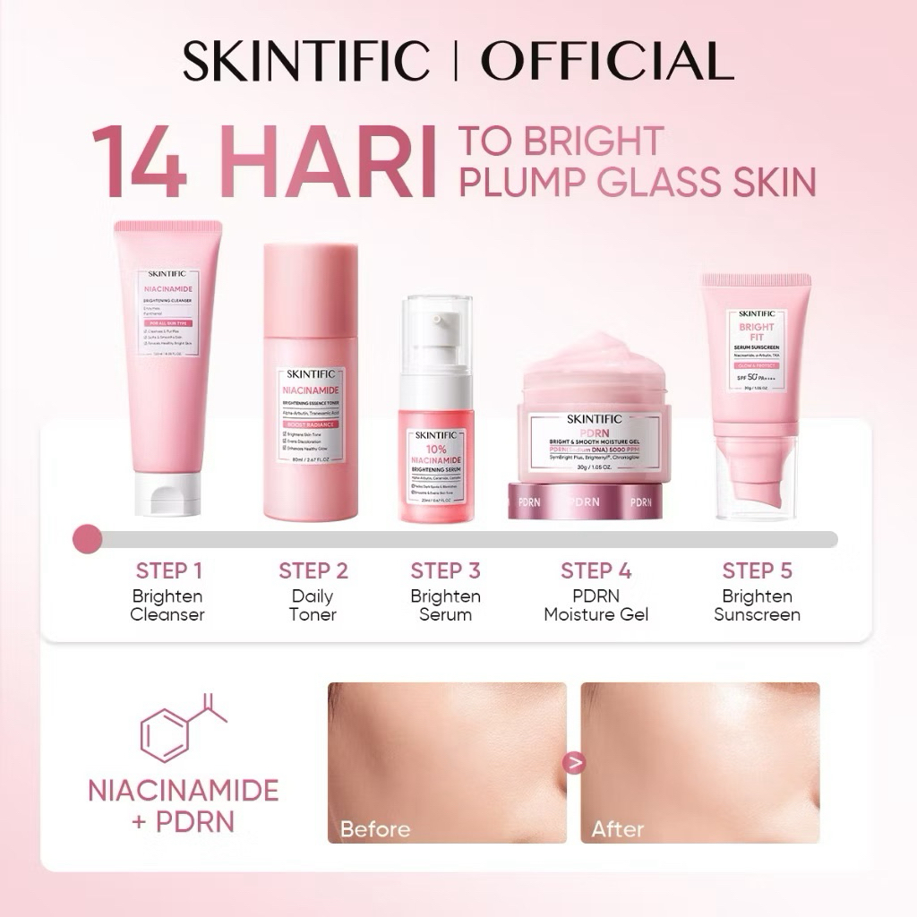 SKINTIFIC PAKET LENGKAP BRIGHTENING