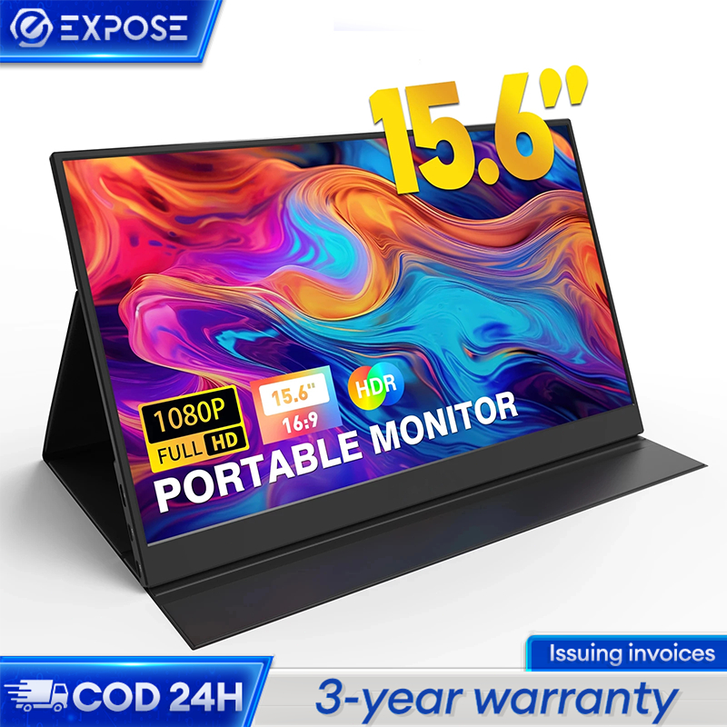 Monitor 15.6 Inch Portable Monitor/1920*1080p/Gaming Monitor for Switch XBOX PS4 Phone Laptop