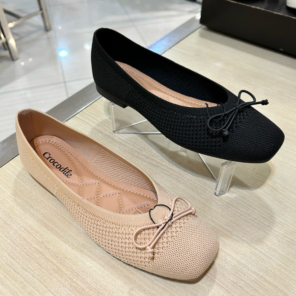 sepatu wanita flat knit/rajut CROCODILE original