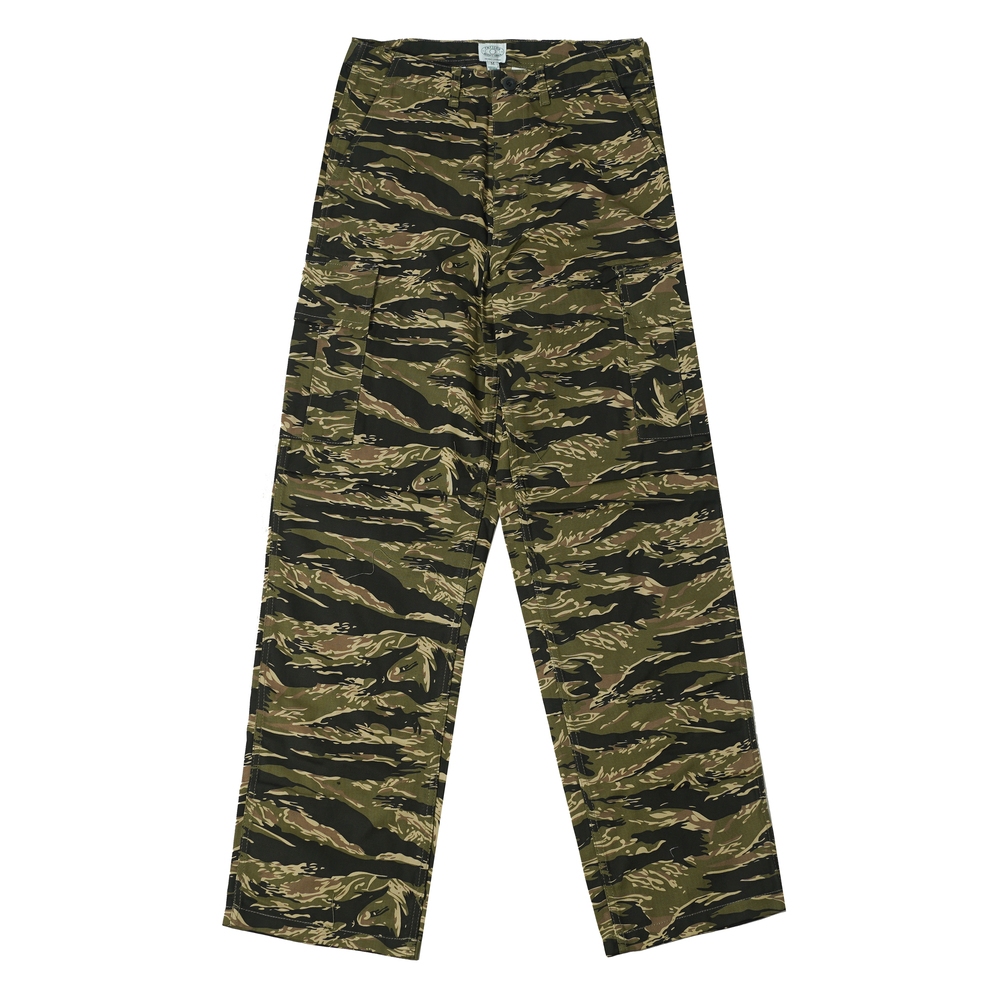 Pot Meets Pop Celana Panjang Cargo - Chronic Cargo Pants Tiger Stripe Camo Green Ops - Cargo Pants