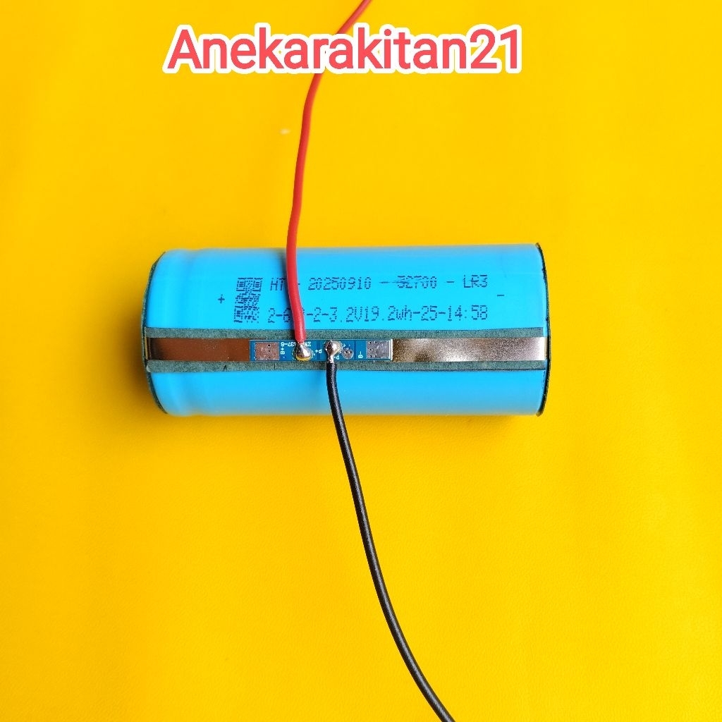 Baterai Lifepo4 32700 plus BMS ( Baru ) 6000 Mah