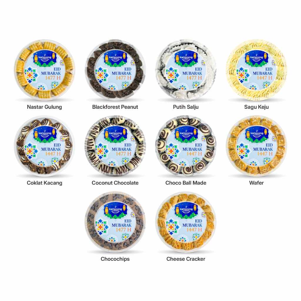Paket Bundling Isi 10 Kue Kering Premium Kampoeng Cookies Pekanbaru untuk Lebaran