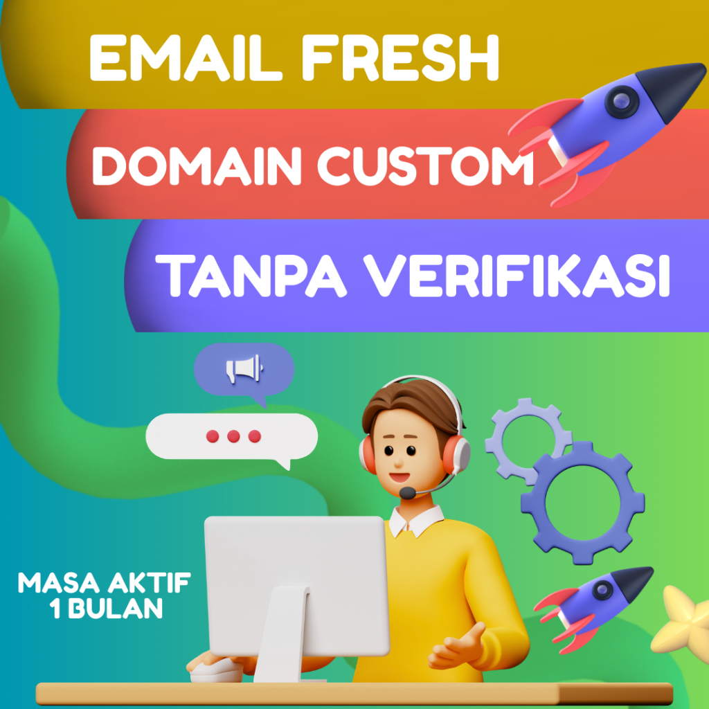Email Fresh Domain Custom 1BULAN