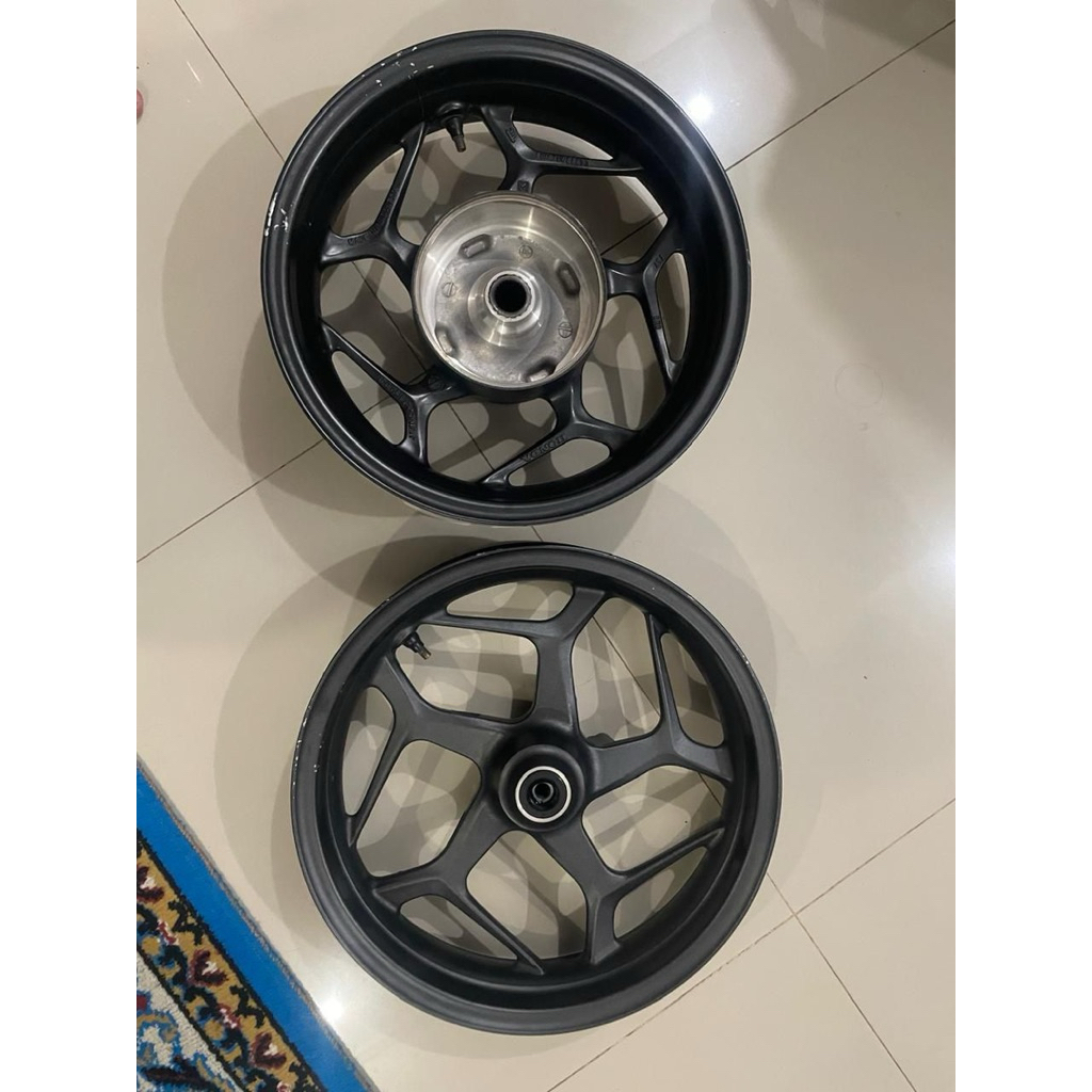 Velg Motor PCX 160 CBS Original Depan Dan Belakang Tanpa Ban(Second).
