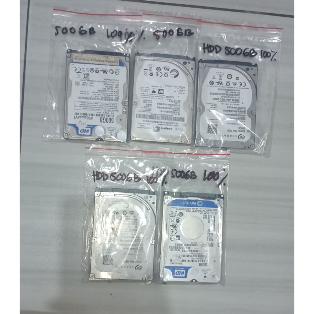 Hardisk Laptop ukuran 2,5 inch slim size 500gb sentinel 100%