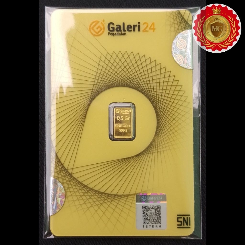emas logam mulia Galeri 24 0,5 gr setengah gram