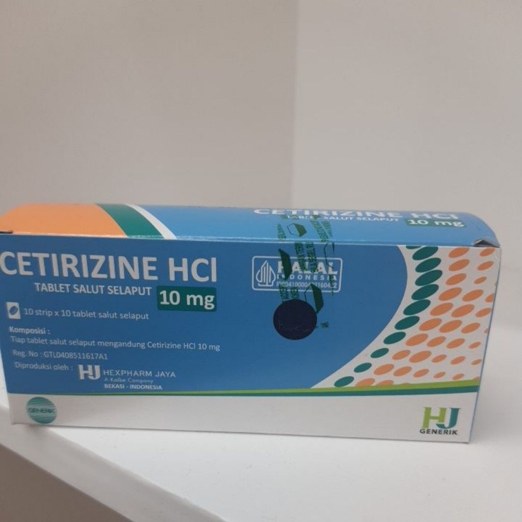 Cetirizine 10 Mg Hexpharm Box 100 Tablet Obat Alergi