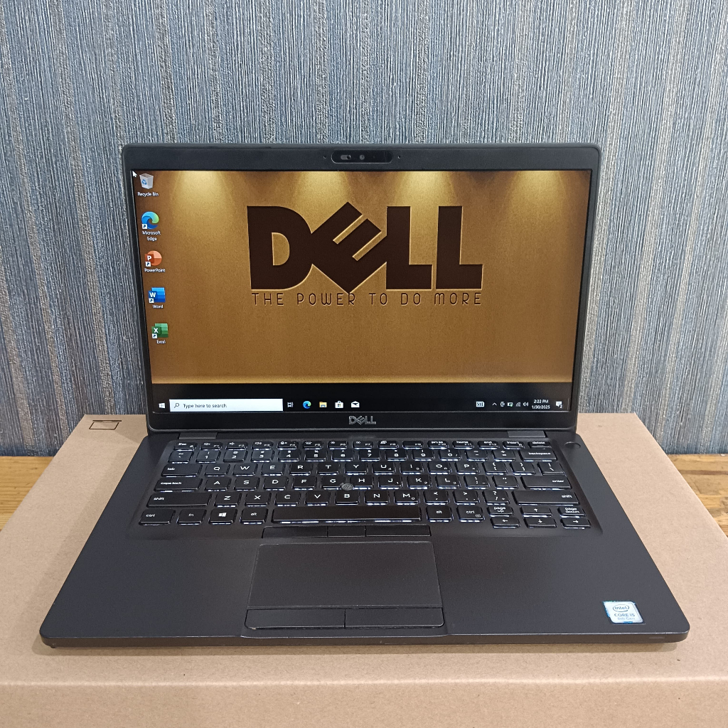 Laptop Dell Latitude 5400, Core i5-8265U, Gen 8 th, #DualVga, Ram 8/256GB, Lengkap, Black