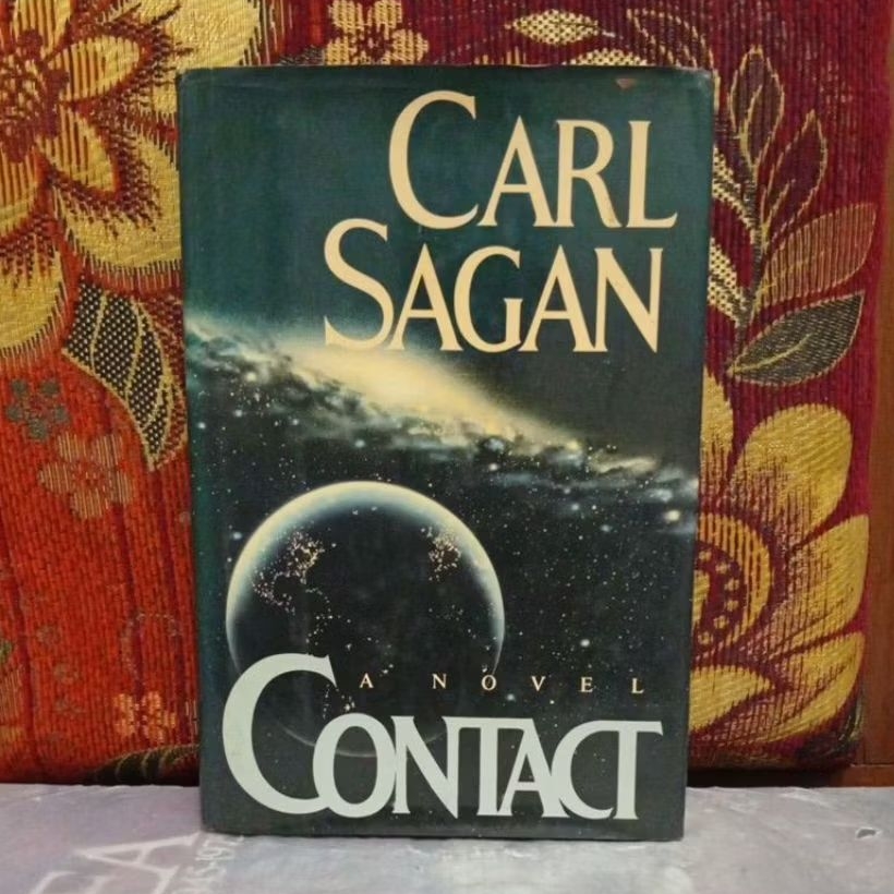 Novel Original CARL SAGAN A NOVEL CONTACT Hard Cover Bekas