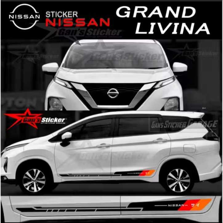 Sticker mobil grand livina stiker list minimalist mobil grand livina keren tahan lama