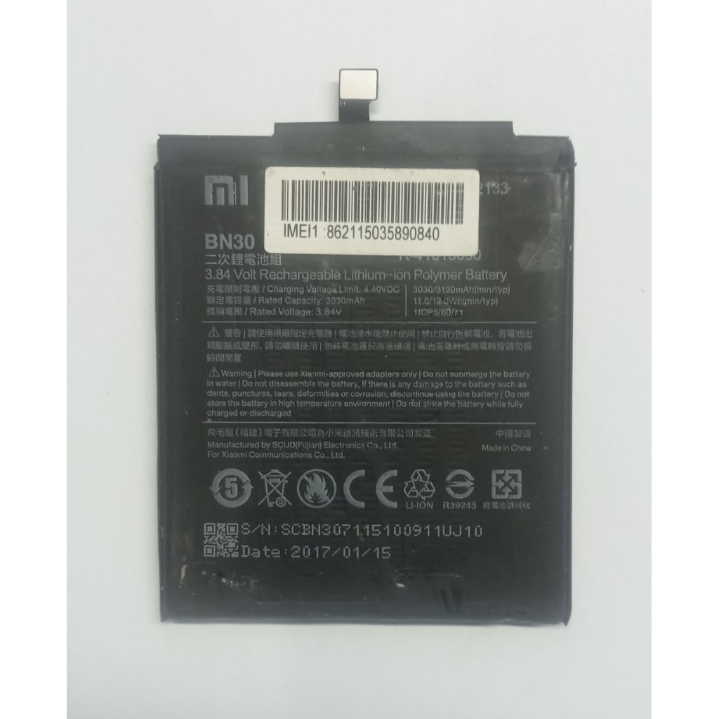 BATRE BATERAI REDMI 4A ORI COPOTAN DIJAMIN AWET