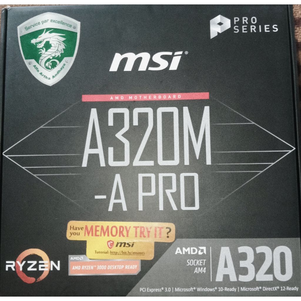 Motherboard MSI A320M-A Pro BNIB