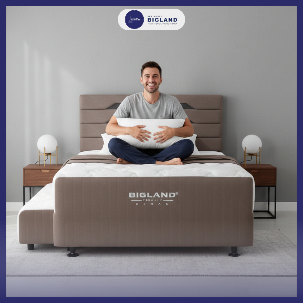 Kasur Spring bed Sorong atas bawah 2 in 1 bigland ukuran 120x200