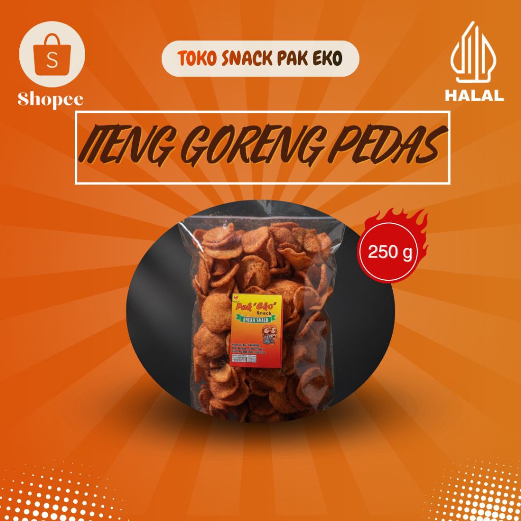 iteng goreng pedas 250gram