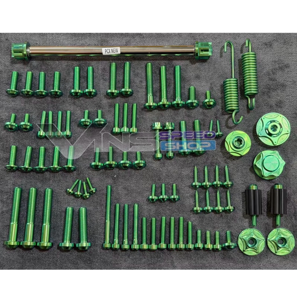 Paket Baut Titanium PCX 160 Roadsync ABS CBS – Full Set Baut Variasi Motor Stylish & Presisi