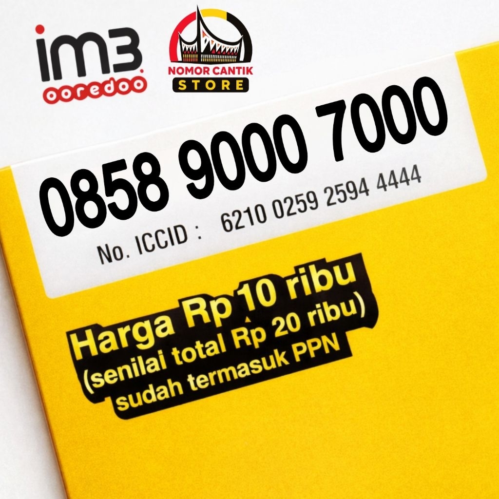 Nomor Cantik Im3 Oreedo 12 Digit Indosat Double Ribuan 9000 7000
