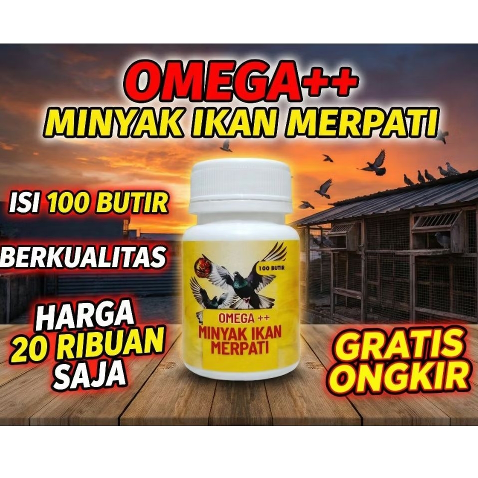 Minyak Ikan Merpati Import Omega 3++