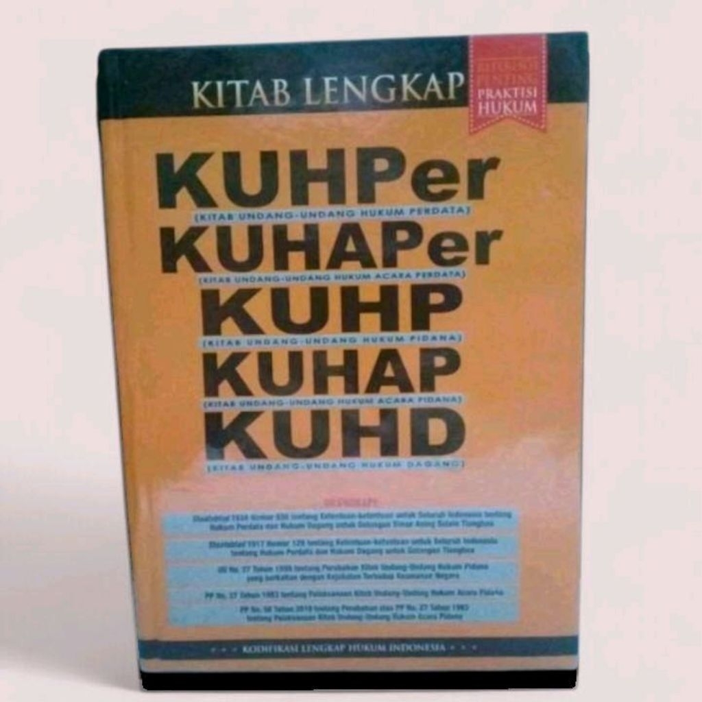 BUKU 5 KITAB LENGKAP KUHP KUHAP KUHDKUHPER KUHAPER