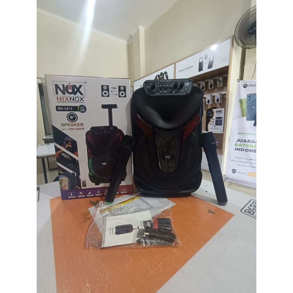 Speaker Bluetooth NixNox NX-L813 Free Mic Wireless