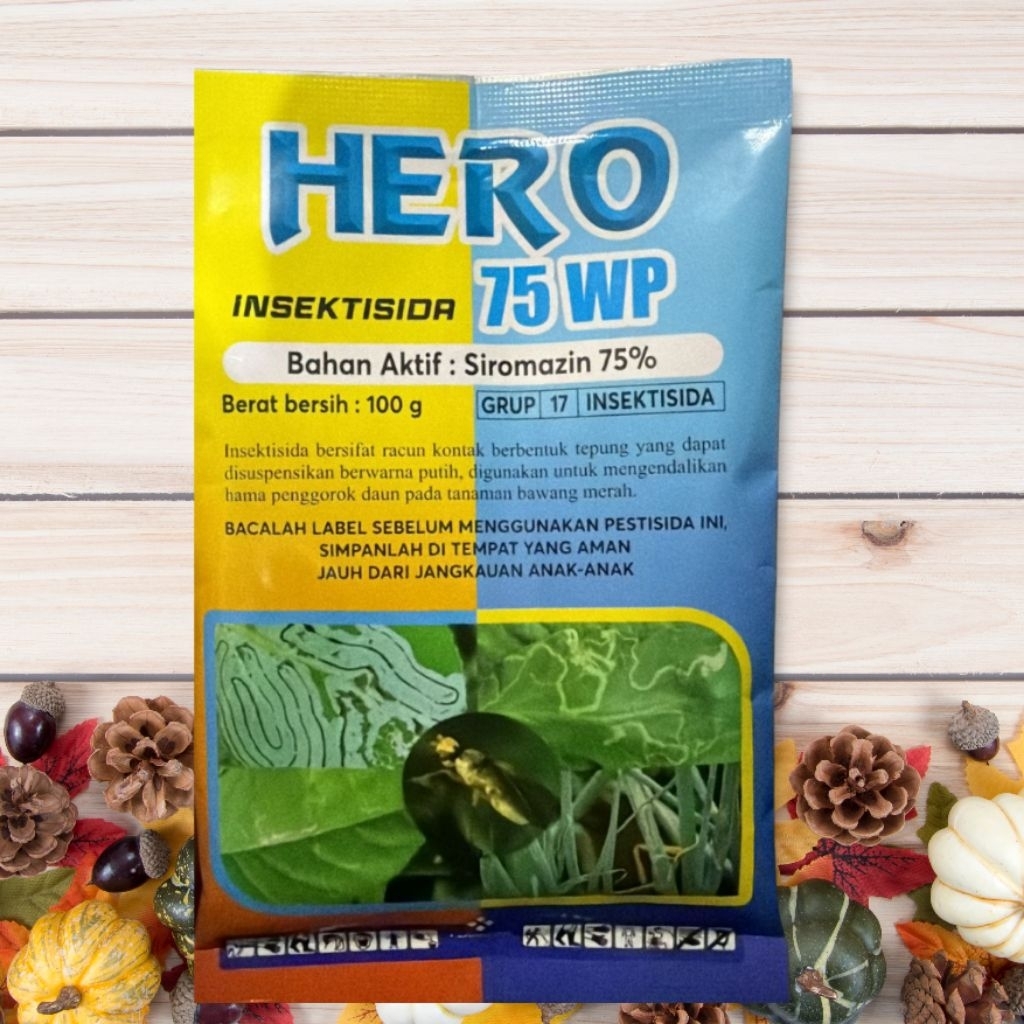 Insektisida HERO 75 WP Ukuran 100 gr Stok Terbatas - Bahan Aktif Siromazin 75%