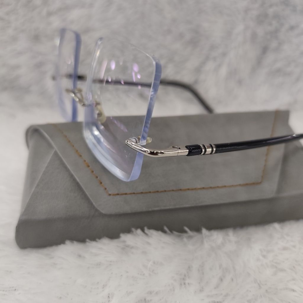 FRAME KACAMATA BILIARD AC POOL SILVER LENSA SV CR ANTIREFLEXI MINUS CLINDER