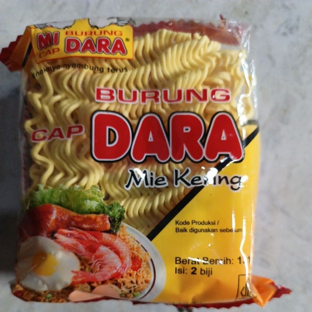 mie burung dara Mie kering