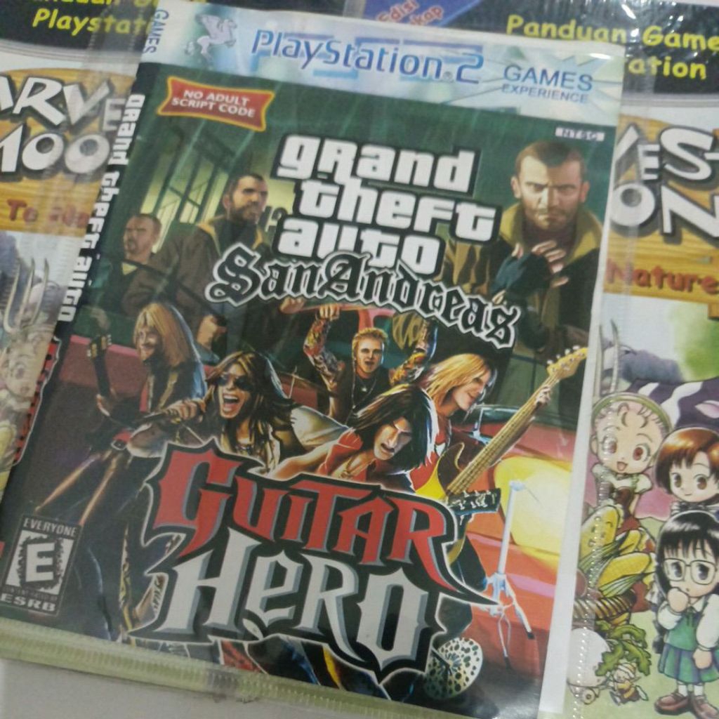Kaset PS2 GTA San Andreas Guitar Hero Copy Pabrik