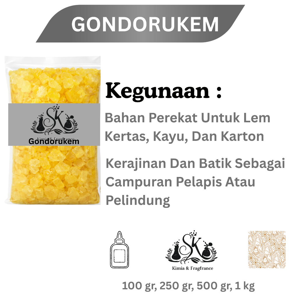 Gondorukem / Gum Rosin / Siongka / Arpus