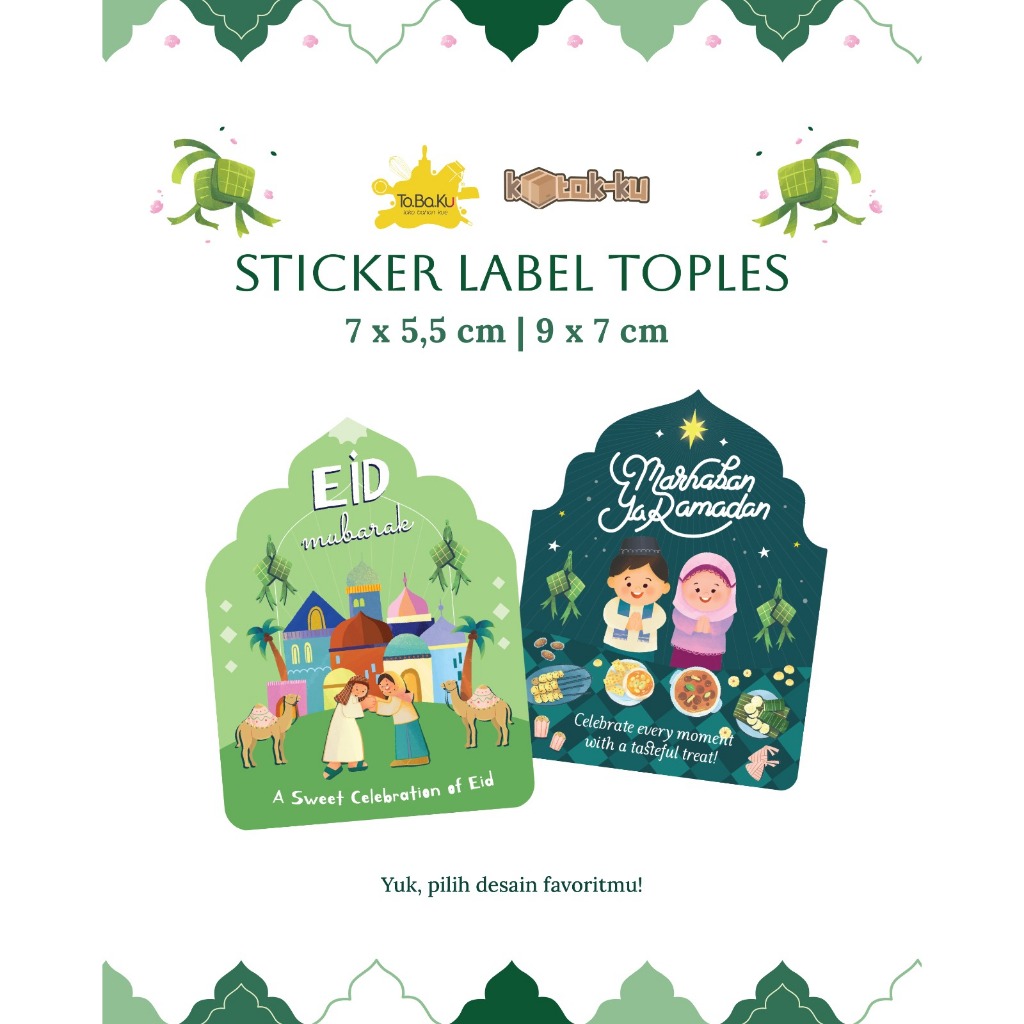 Kotak-Ku Sticker Label Toples Edisi Lebaran