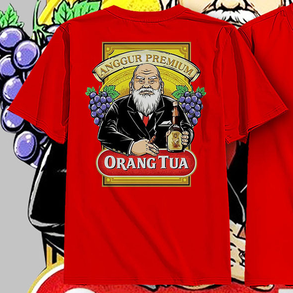 Kaos Orang Tua Intisari Katun Combed 30s Unisex