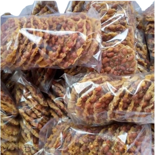Peyek Bulat Kacang Tanah Kemasan 250 gram
