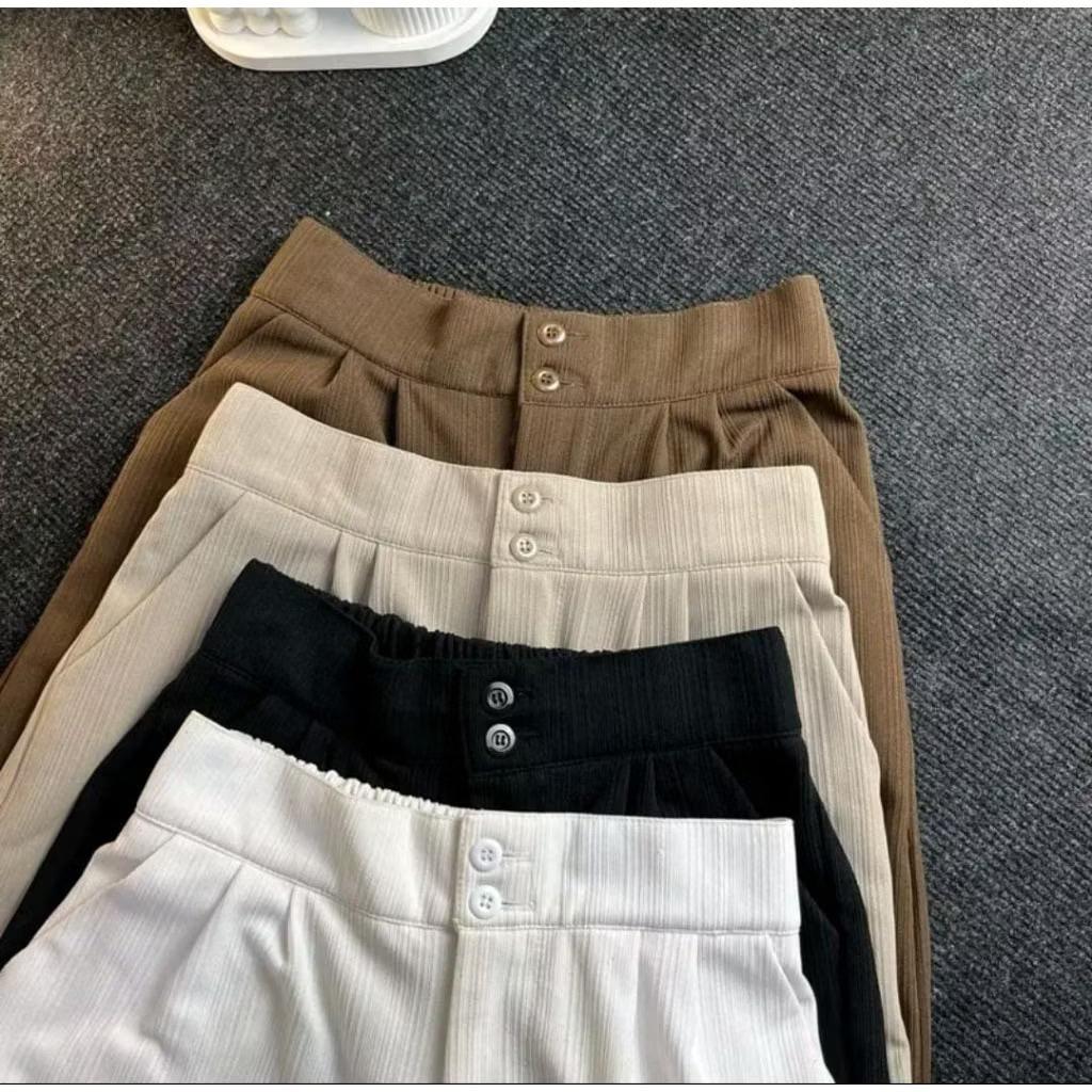 Celana kulot Jennie Knit Pants | Celana highwaist wanita | Kulot Highwaist Daily Wanita JENNIE PANTS