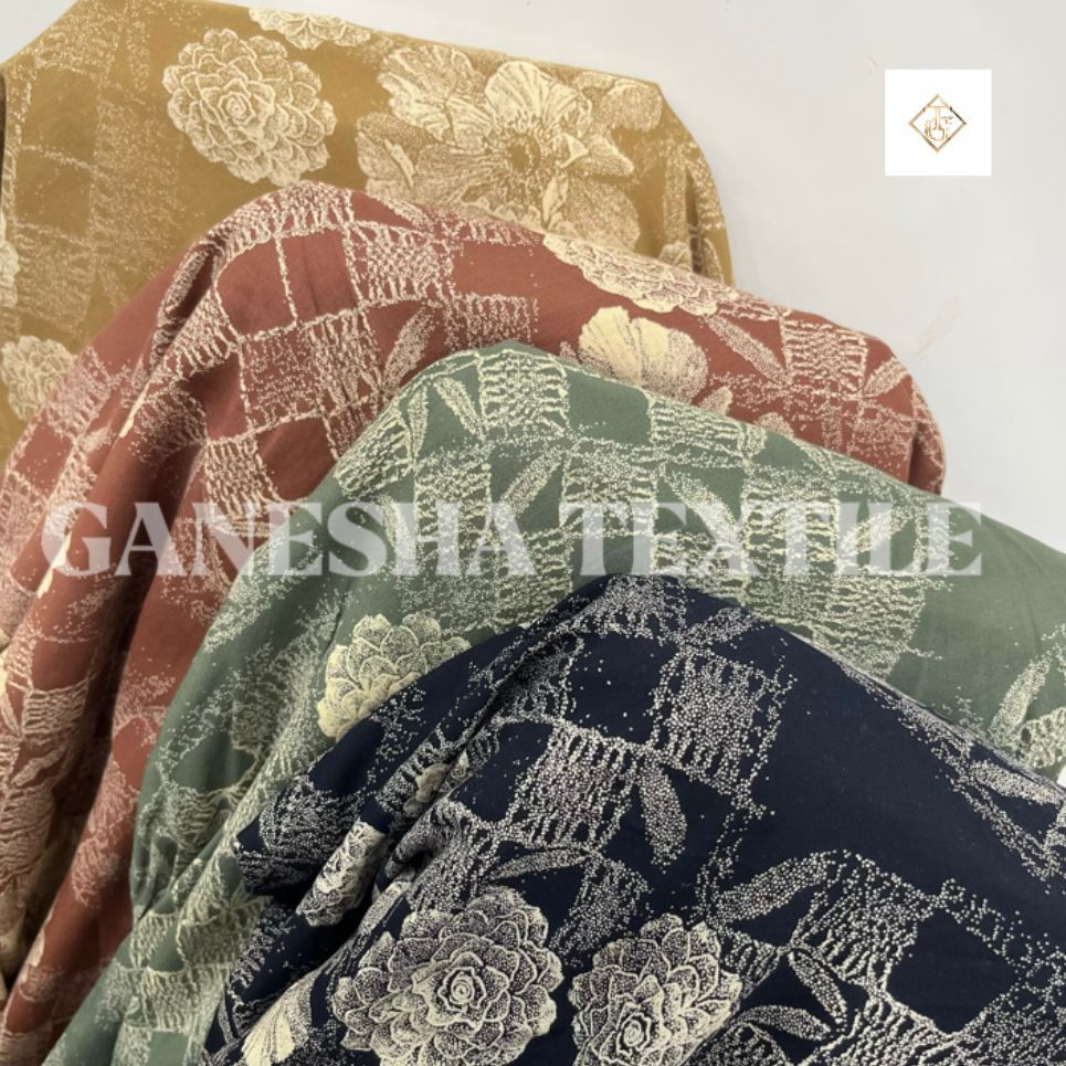 Kain Viscose motif [[ SETENGAH METER / 0,5M / 50 CM ]] GANESHA TEXTILE