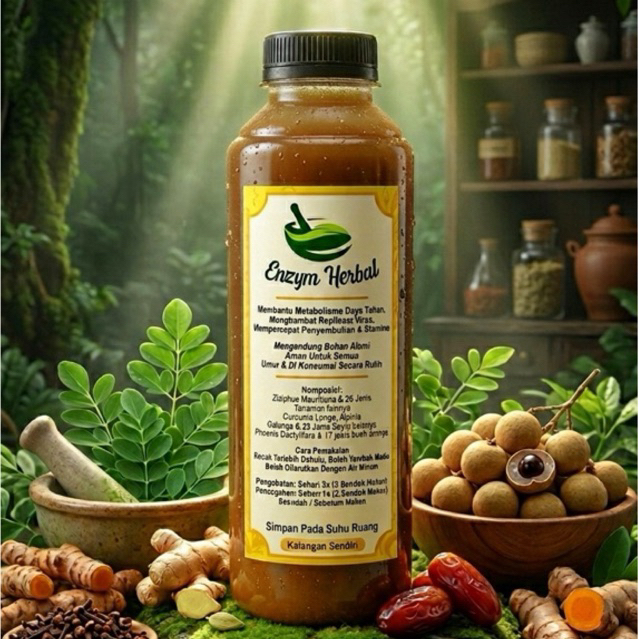 Enzym Herbal Multivitamin Penghambat Replikasi Virus