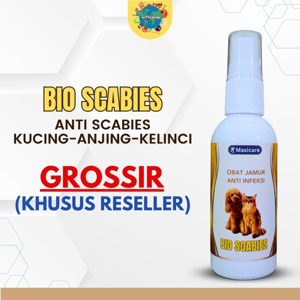 GROSSIR RESELLER Bio Scabies Anti Scabies Untuk Kucing dan Anjing