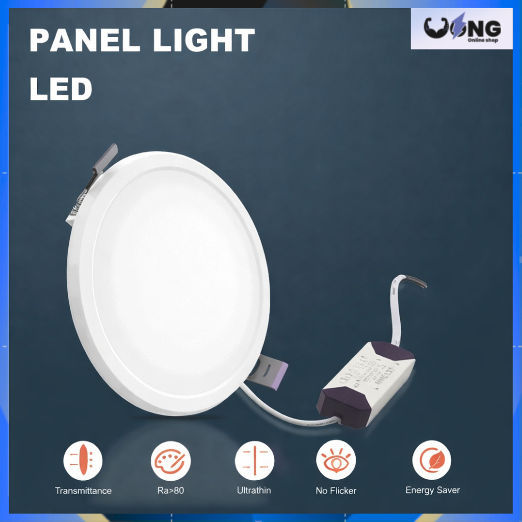 Lampu Downlight LED Panel Bulat 12W 18W Inbow | Lampu Plafon Tanam White / Warm White + Driver