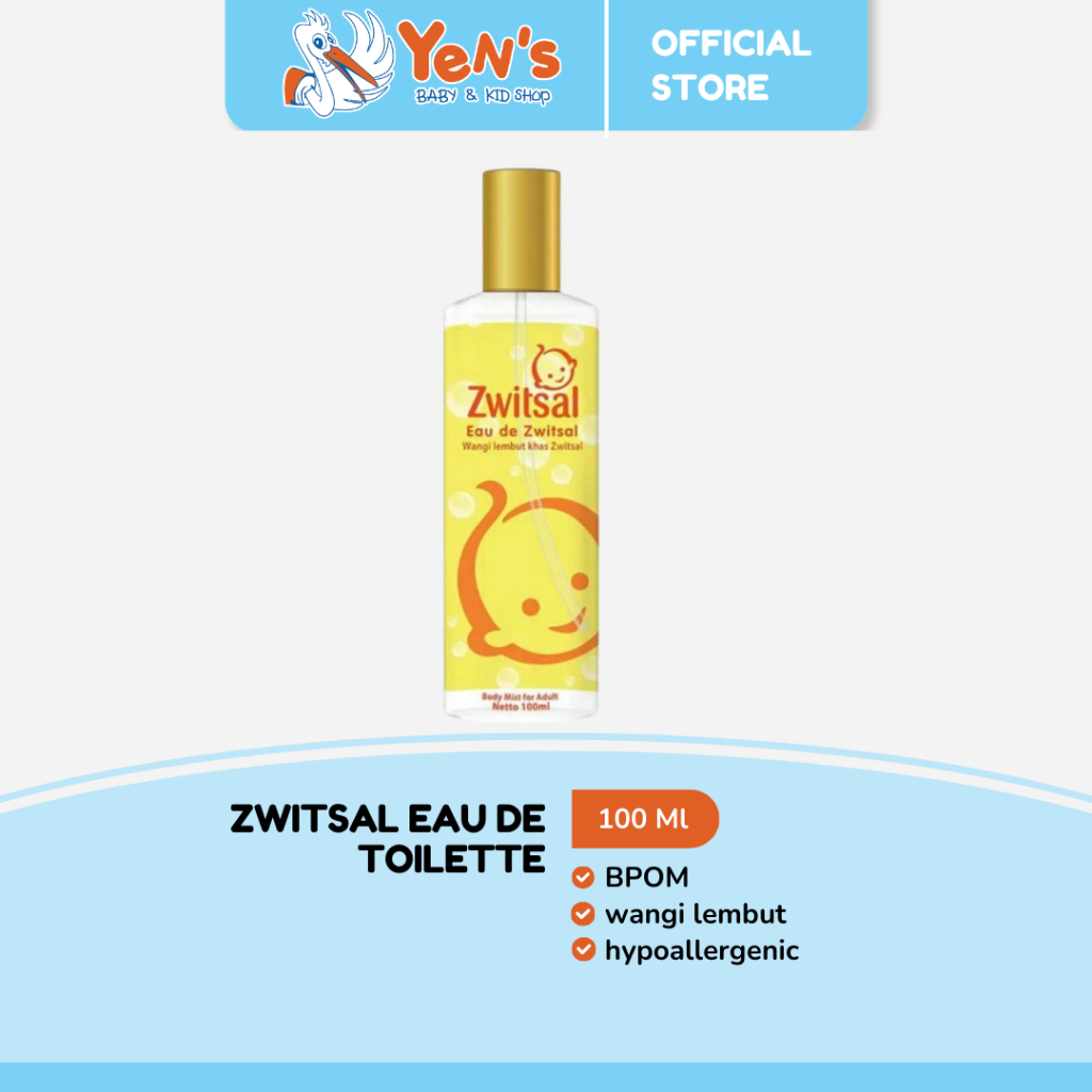 Zwitsal Eau De Toilette 100 Ml - Parfum Eau De Toilette, Parfum Pakaian Aroma Bayi BPOM