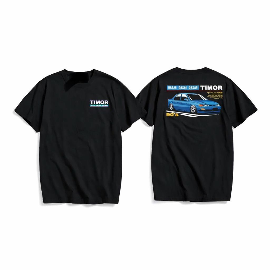 Kaos sablon mobil timor t-shirts distro unisex bahan adem