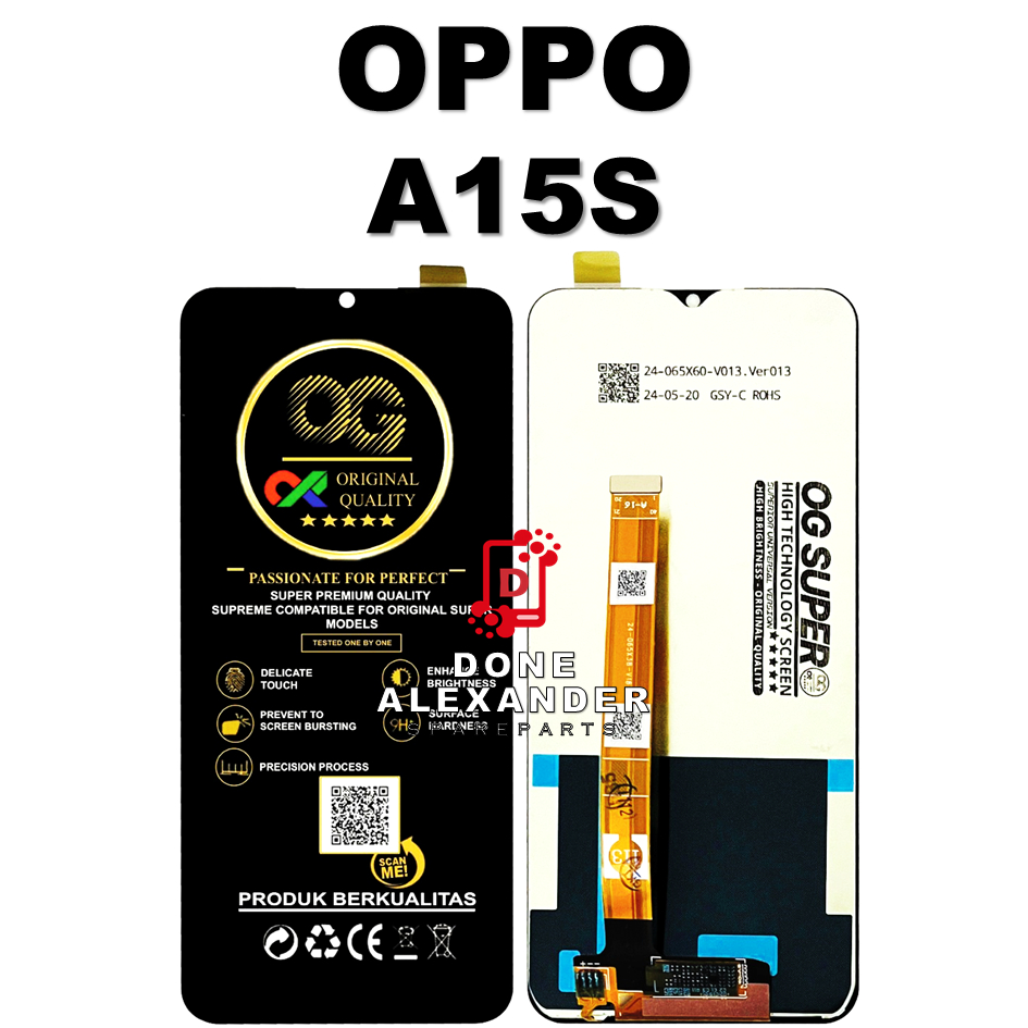 LCD TOUCHSCREEN OPPO A15S COMPLETE ORIGINAL 100% FULLSET