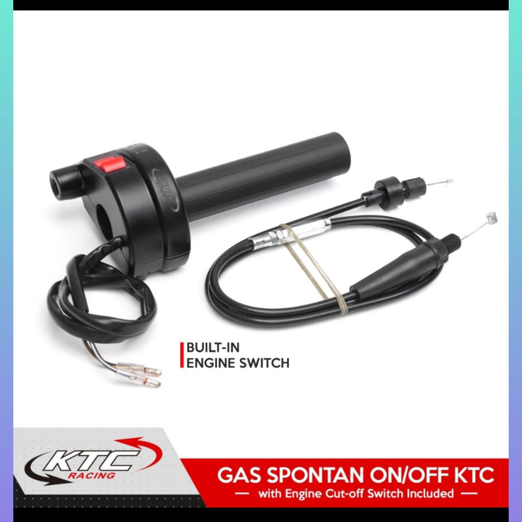 GAS SPONTAN KTC RACING 1KABEL ON OFF RX KING NINJA TIGER CBR OLD ORIGINAL KTC RACING MOTOR BEBEK