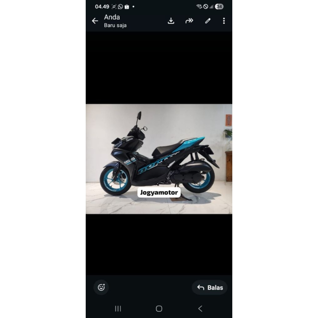Yamaha new aerox con 155 tahun 2022