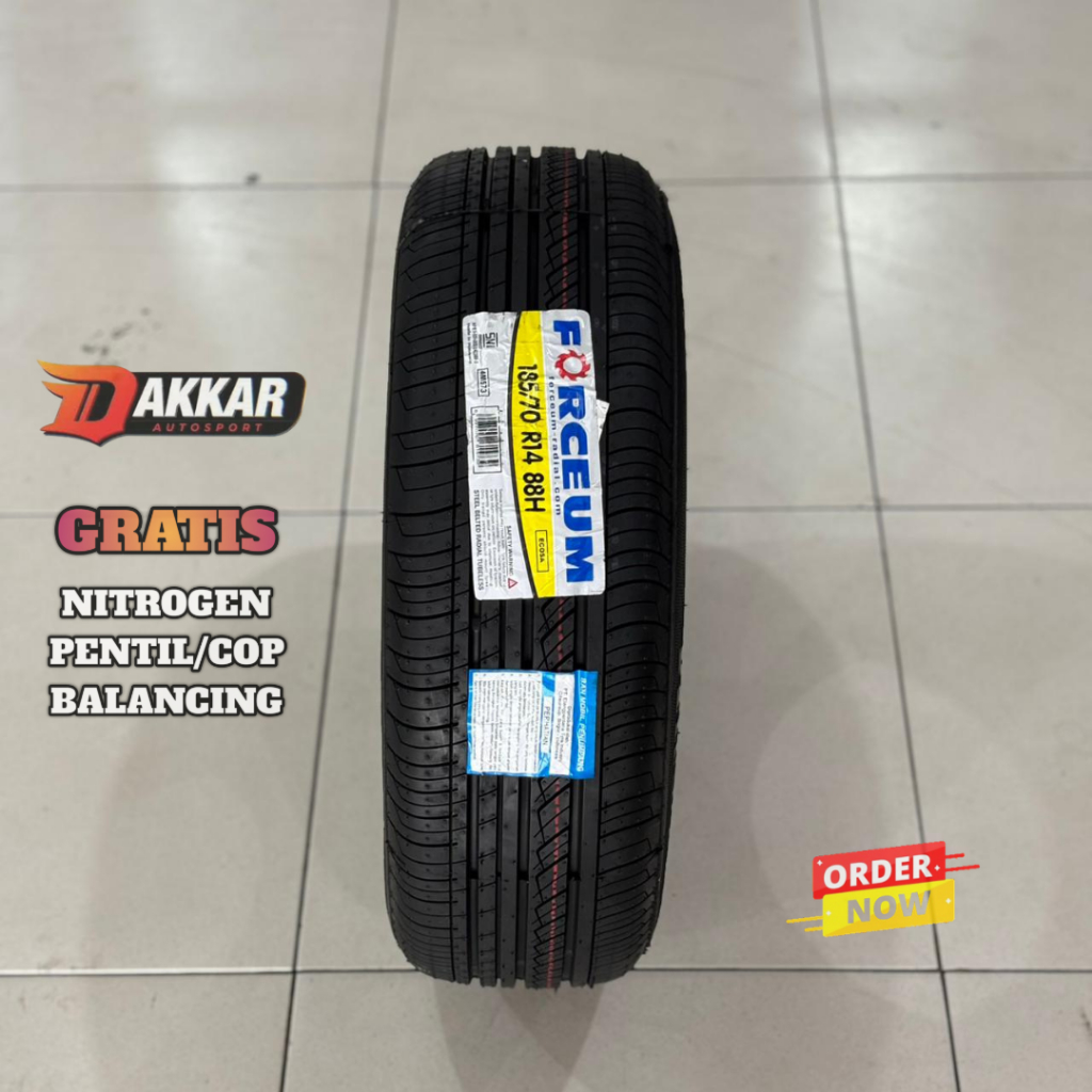 BAN MOBIL MURAH R14 FORCEUM ECOSA 185/70 R14 TUBELESS BAN STANDART MOBIL AVANZA XENIA R14