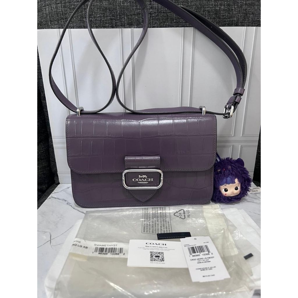 Coach Morgan Croco  Amethyst